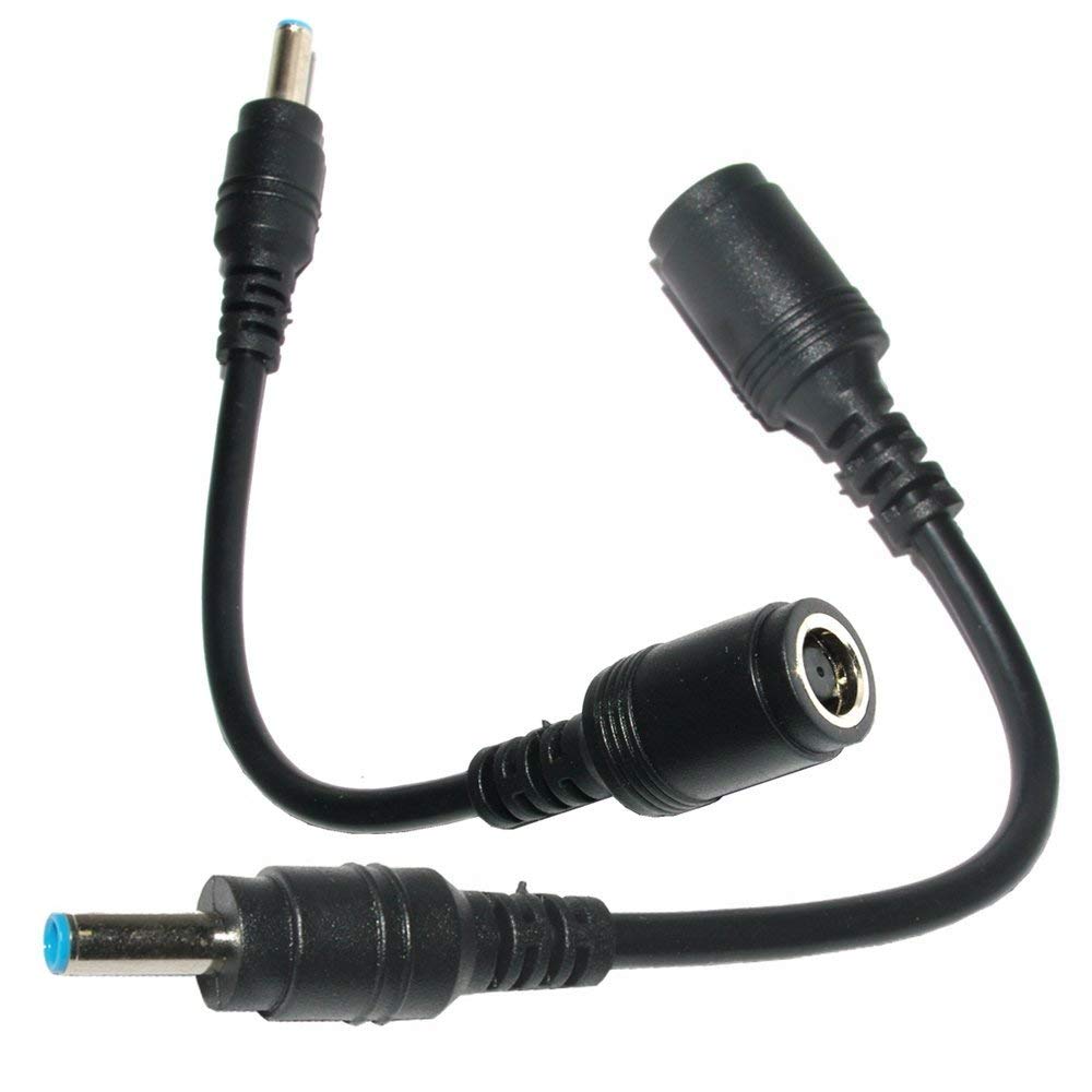 Blue Pin Adapter Cable 7.4x5.0 to 4.5x3.0mm Tip DC Auxiliary Power Charger Converter for HP Dell - Image 2