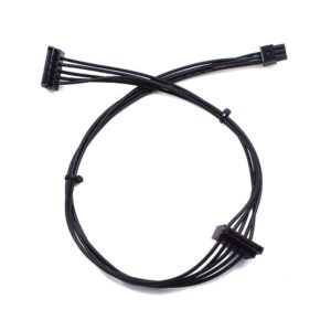 Mini 6 pin to Dual Sata 15pin Right Angle Serial Port HDD SATA Power Cable