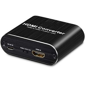 HDMI Audio Extractor, HDMI to HDMI+Audio+ARC HDMI Splitter and Optical Toslink SPDIF + 3.5mm Stereo HDMI ARC Adapter Converter Support Blu-ray Player Xbox PS3 PS4