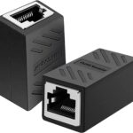 RJ45 Coupler Ethernet Coupler Cat7, Cat6 Cat5e RJ45 8P8C Inline lan Coupler Ethernet Extender Adapter Adsl Extension Jointer Extending the Ethernet Cables Female to Female Connector (2 Pc Pack)