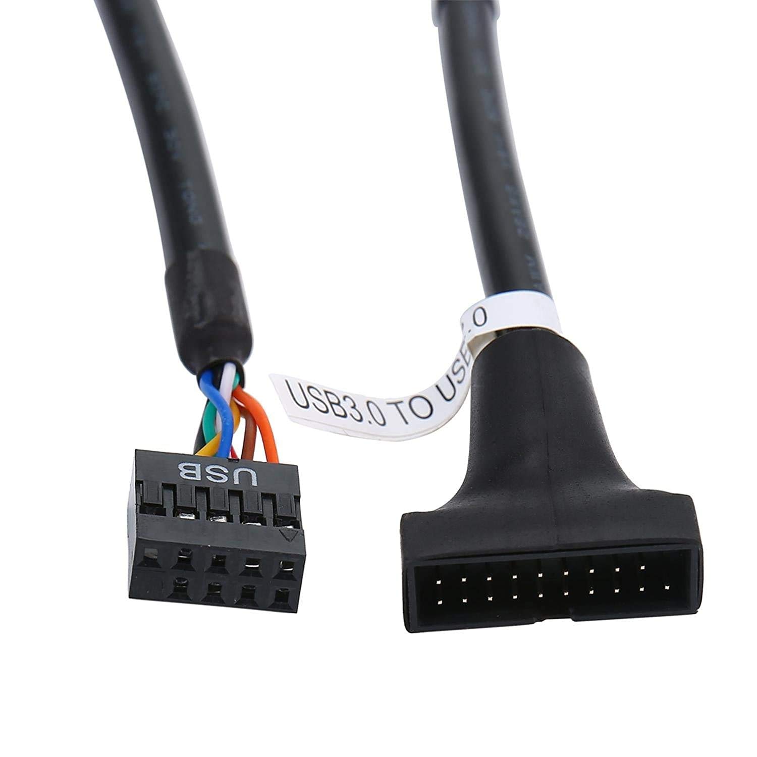 19 Pin USB 3.0 Male to USB 2.0 9 Pin Female Motherboard Cable Housing Adapter Line Converter - Image 5