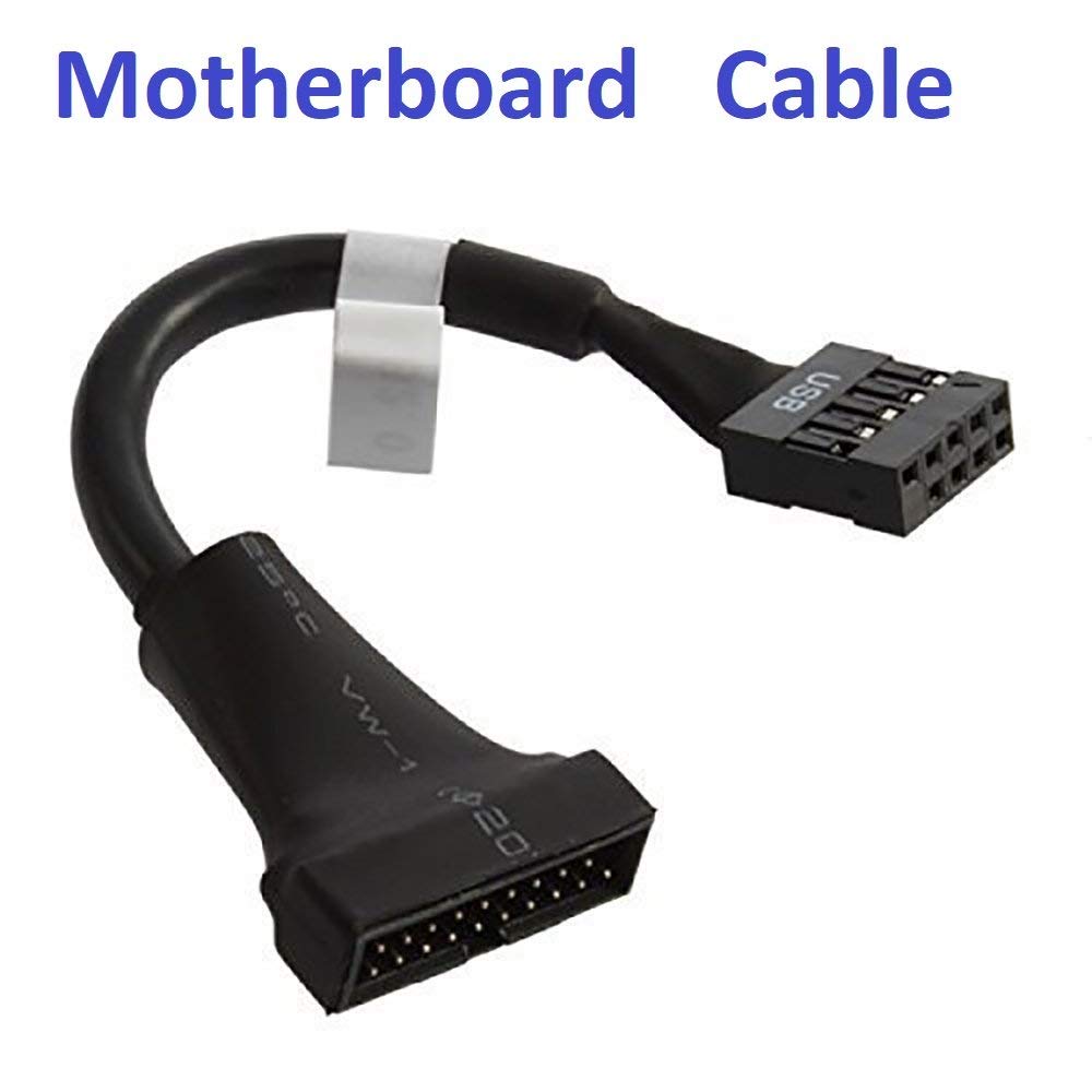 19 Pin USB 3.0 Male to USB 2.0 9 Pin Female Motherboard Cable Housing Adapter Line Converter - Image 2