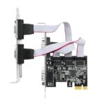 SaiRetail.Com 4 Port PCI-E RS232 Serial Adapter Card, PCI-E Serial Expansion Card, RS232 PCI Express x1 Serial DB9 COM Expansion Card for PC
