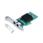 Gigabit Dual NIC with Intel 82576 Chip, 1Gb Network Card Compare to Intel E1G42ET NIC, 2 RJ45 Ports, PCI Express 2.1 X1, Ethernet Card with Low Profile for Windows/Windows Server/Linux