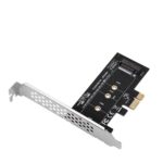 NVME M.2 SSD M Key to PCI-e 3.0 x1 Host Controller Expansion Card,Supports M2 NGFF PCI-e 3.0, 2.0 or 1.0, NVME or AHCI, M-Key, 2280, 2260, 2242, 2230 Solid State Drives