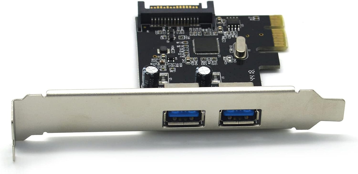 PCI Express(PCIE) USB 3.0 Card-Superspeed 5Gbps 2 USB 3.0 Type A Ports ...