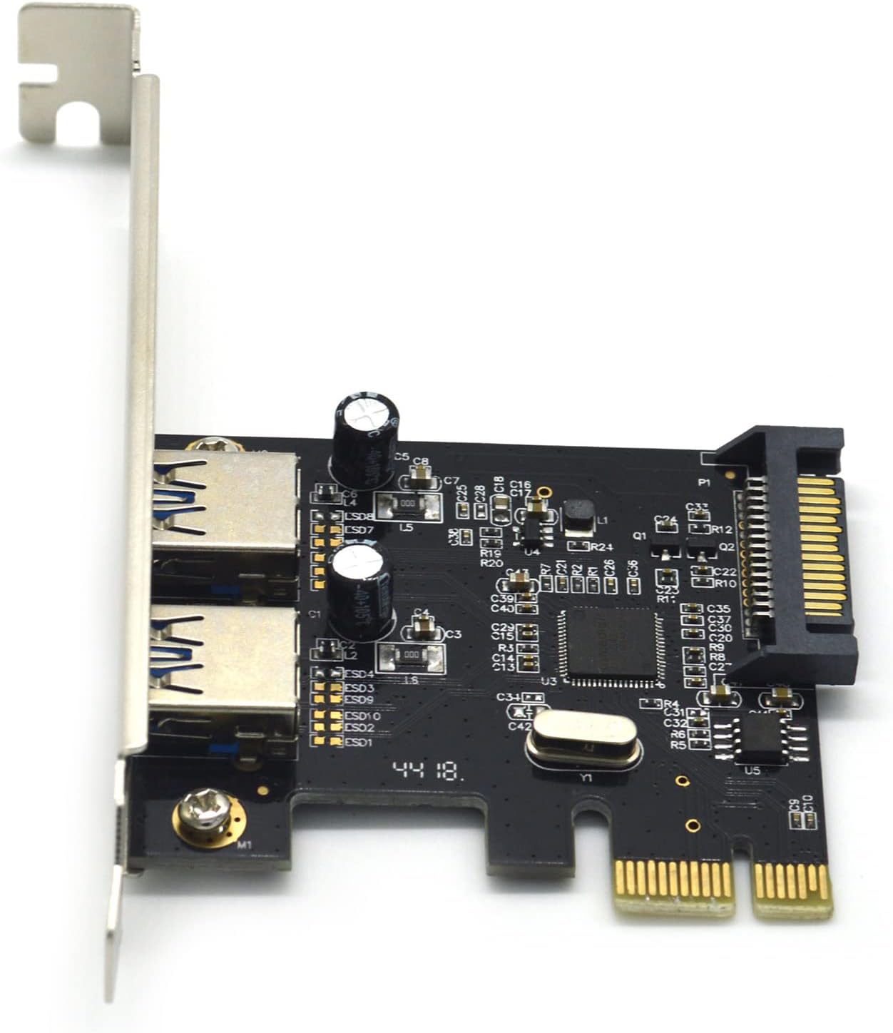PCI Express(PCIE) USB 3.0 Card-Superspeed 5Gbps 2 USB 3.0 Type A Ports ...