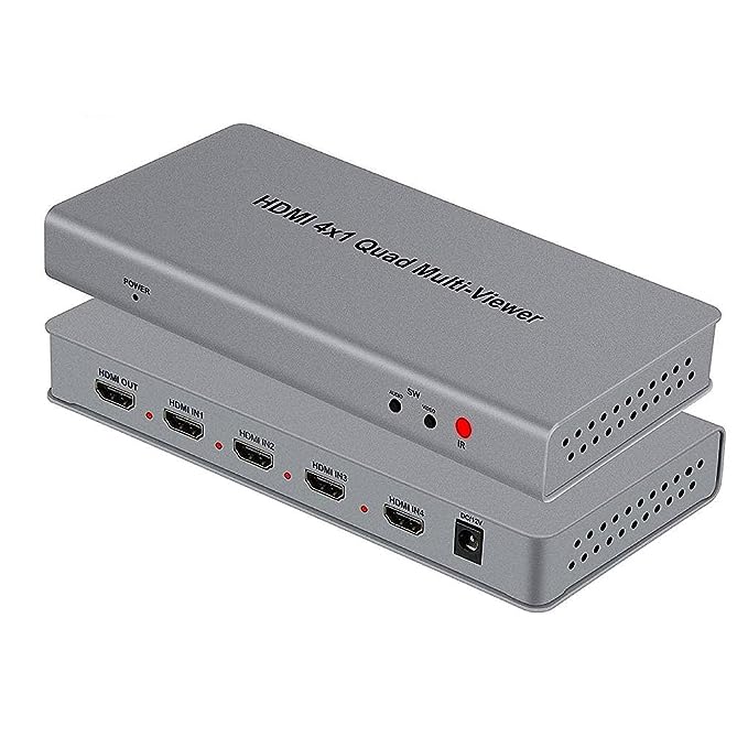 4X1 HDMI Multi-viewer HDMI Quad Screen Real Time Multiviewer with HDMI Seamless Switcher Function Full 1080P&3D Support 5 Modes for PS3/PC/STB/DVD (4X1 HDMI Multi-viewer)