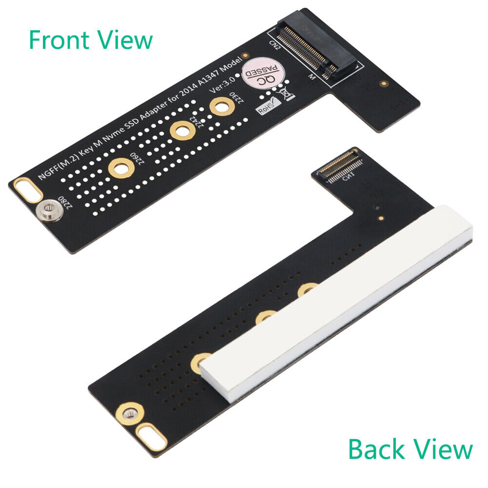 PCI-E x4 x2 M.2 NGFF M-Key NVME AHCI SSD Converter Card Adapter Raiser, for 2014 MacBook Mini A1347 MEGEN2 MEGEM2 MEGEQ2 NVME SSD - Image 5