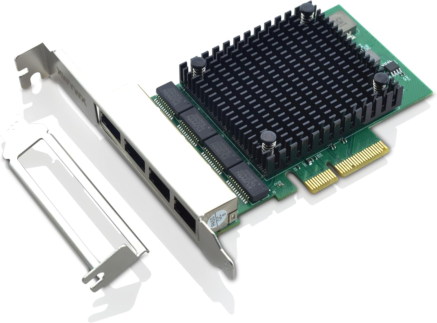 2.5Gb PCIe X4 NIC Converged Network Card 4*RJ45 Port with RTL8125B Chip ...