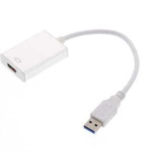 USB 3.0 to HDMI Adapter,1080P HD Audio Video Converter USB to HDMI Adapter with Audio Output Multiple Monitors Compatible with Windows XP 7/8/8.1/10 for PC Laptop Projector HDTV