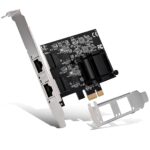 2 Port 2.5Gb PCIe Network Card, Dual LAN Port 2.5 Gigabit Ethernet Interface Adapter, with Realtek RTL8125B, Support NAS/PC, 2.5G NIC Compliant Windows/Linux/MAC OS