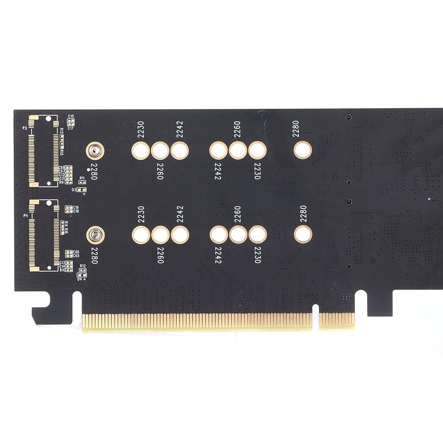 SaiRetail.Com 2 Port PCIe 3.0x16 to M.2 NVME Adapter, SSD M.2 SSD Drive Expansion Card, M.2 NVME to PCI Express 3.0 X16 Host Controller Expansion Card for PC Desktop - Image 9