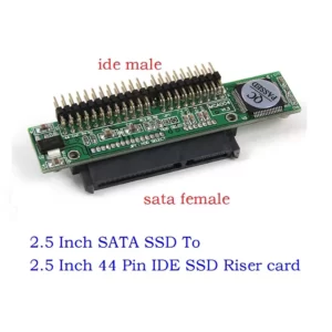 7+15 Pin SATA SSD HDD Female to 2.5" 44Pin IDE Male Adapter for Laptop