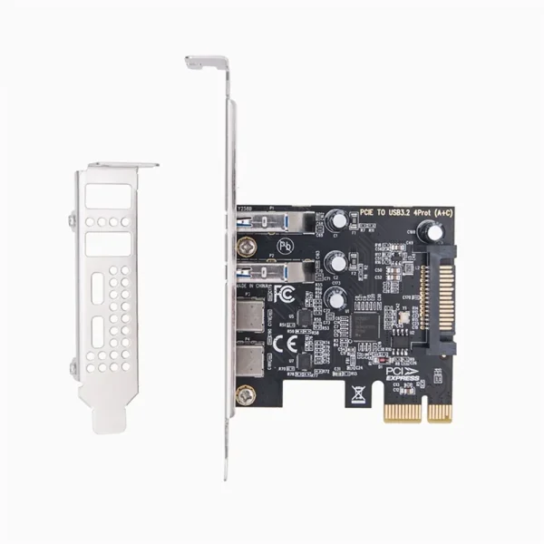 PCIe to USB3.2 GEN 1 Card with 5 Gbps Bandwidth 5 USB Ports (3 USBA and 2 USBC Ports), USB PCI E Expansion Card for Win 7/8/10/11 (32, 64 bit), Linux PCIe to USB3.2 GEN 1 Card with 5 Gbps Bandwidth 5 USB Ports (3 USBA and 2 USBC Ports), USB PCI E Expansion Card for Win 7/8/10/11 (32, 64 bit), Linux