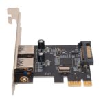 SaiRetail.Com PCIE to USB 3.0 Expansion Card, USB Hot Swap 5Gbps Transmission PCIE to USB 3.0 PCIE to USB 3.0 Card for Win 7/Win XP/Win10& Win11 with Low Profile Bracket