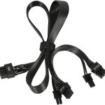 foxaa PCIE PCIe Cable for Corsair, ATX CPU 8 Pin Male to Dual PCIe 8 Pin (6+2) Male Power Cable for Corsair Thermaltake ARESGAME Power Supply 25-inch(63cm)