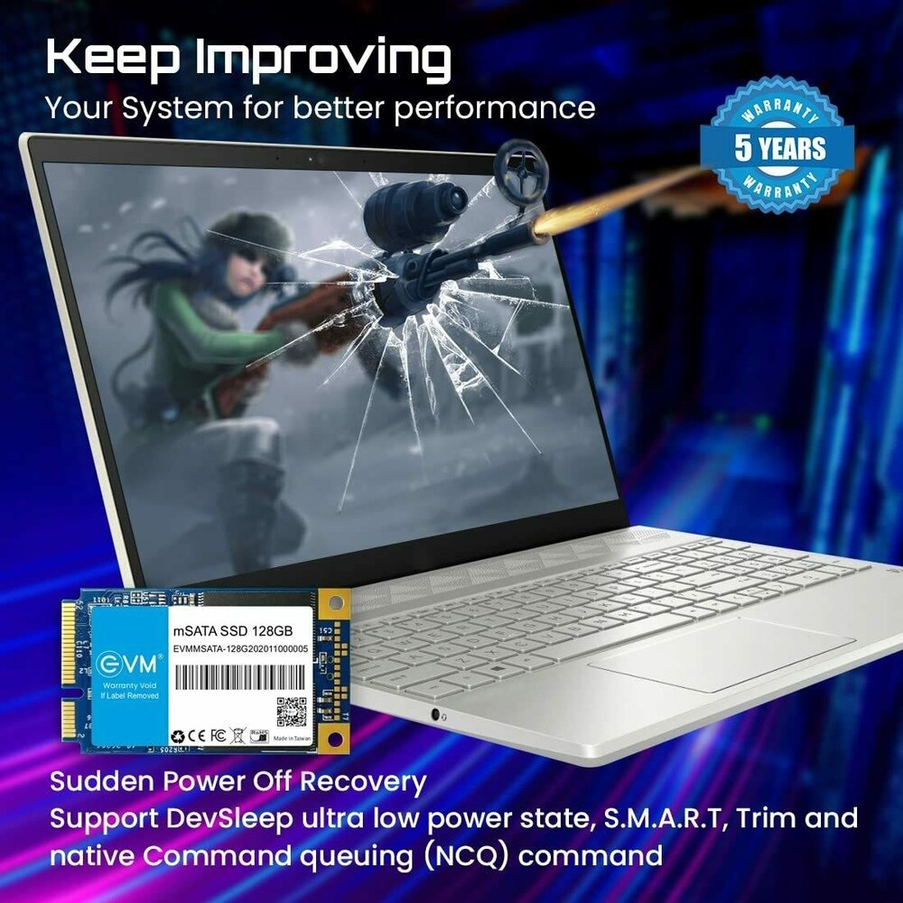 Laptop 128 GB IDE HDD/ SSD (44 Pin IDE SSD as 2.5 Inch IDE HDD in Old ...