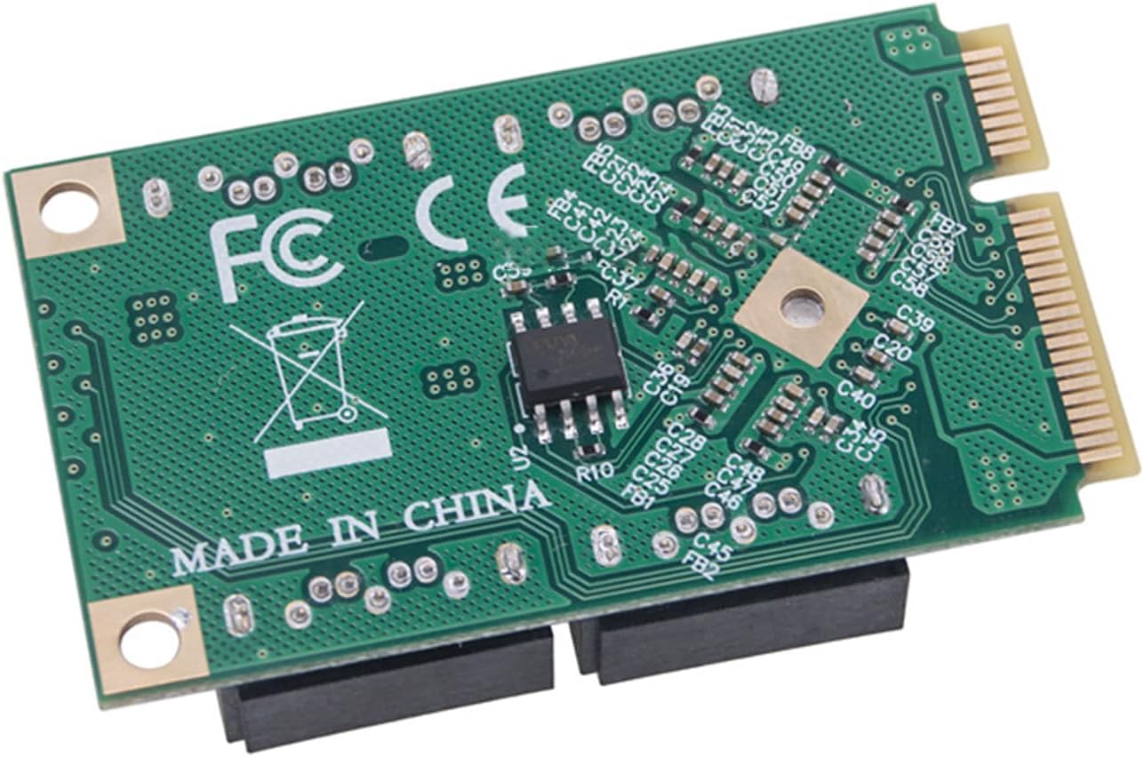 foxaa Mini PCI Express PCI-E to SATA 3.0 Extension Card, 4-Ports Adapter Converter 6Gbps Hard Drive for SSD - Image 4
