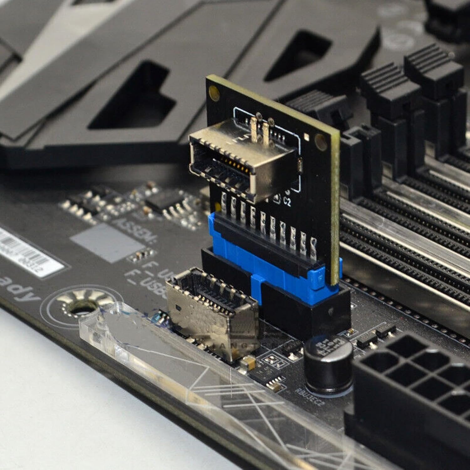 USB 3.0 Front 19PIN to 3.1 Type-C Front Panel Header Type-E Adapter 20 to 19 Pin Expansion Card for Computer Mainboard (Header-90 degree ) - Image 7