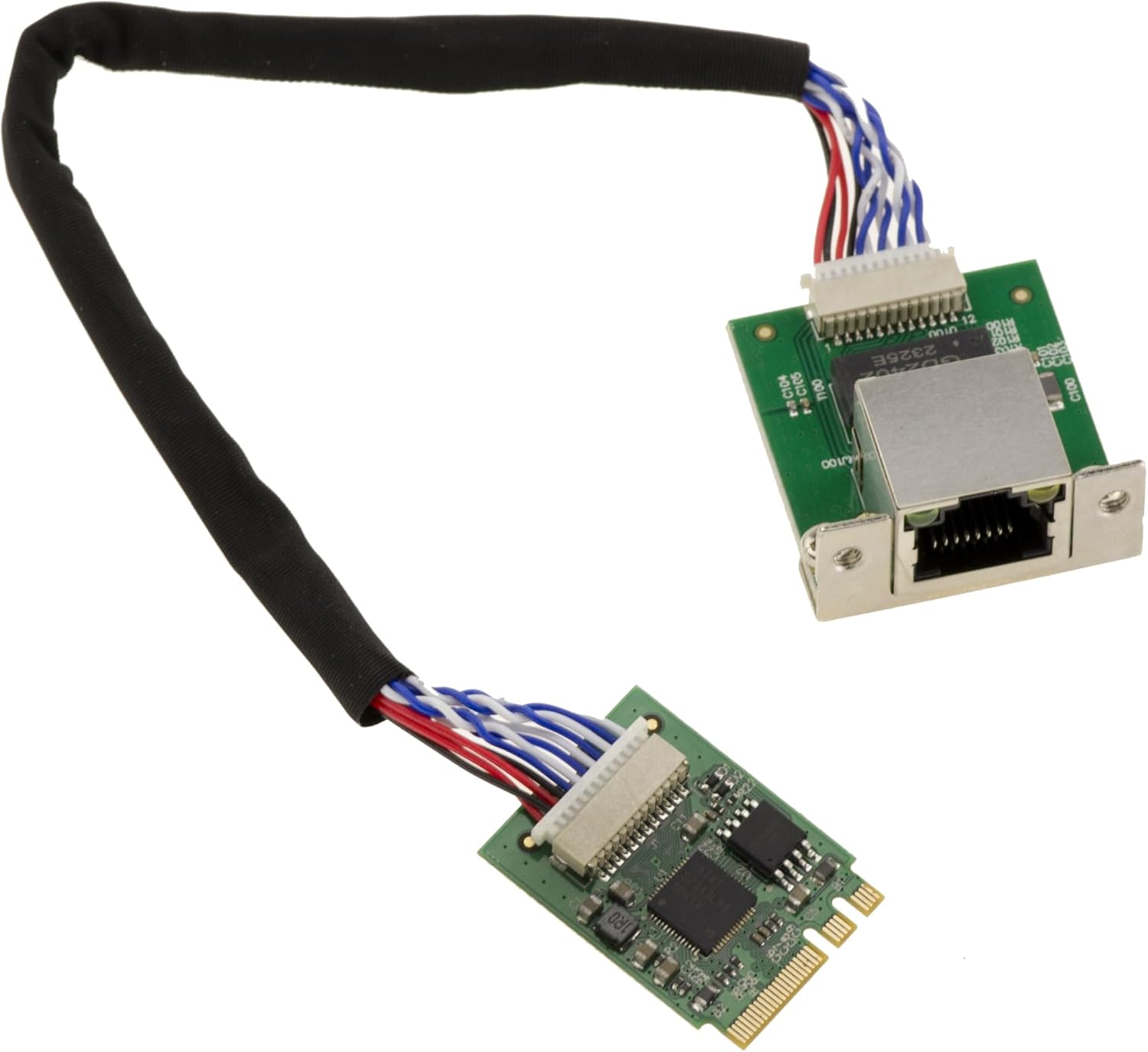 M2 M.2 NGFF E A Key 2.5 Gigabit RJ45 LAN Ethernet 10 100 1000 1000 1G 2.5G Card with Intel I226 SRKTV Chipset, Multi-Gigabit M.2 Network Card, Support 2230 (20CM)