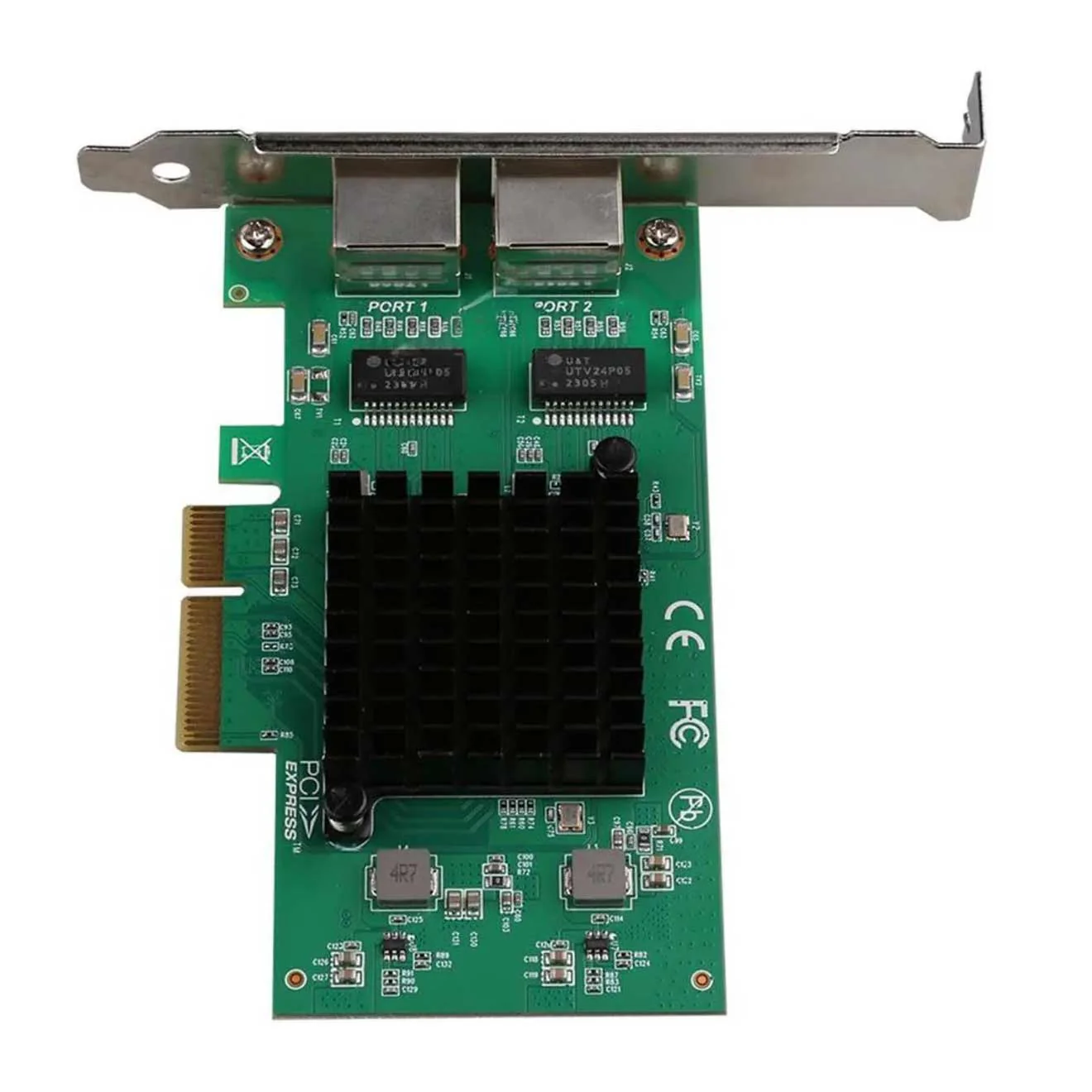 2.5Gbps PCIe x4 Dual Port Network Adapter with Intel I225-V | 2× RJ45 Ethernet LAN Card for Desktop PC | High-Speed 2.5GBASE-T - Image 2