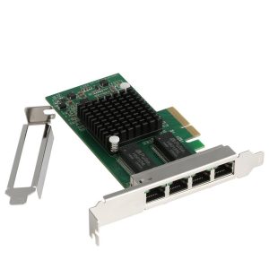 Dual Gigabit NIC with Intel I350 Chip, 1Gb Network Card Compare to Intel I350-T2 NIC, 2 Ports RJ45 Ports, PCI Express 2.1 X4, Ethernet Card with Low Profile for Windows/Windows Server/Linux